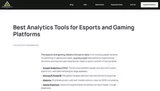 Top Analytics Tools Best Analytics Tools for Esports and Gaming Platforms