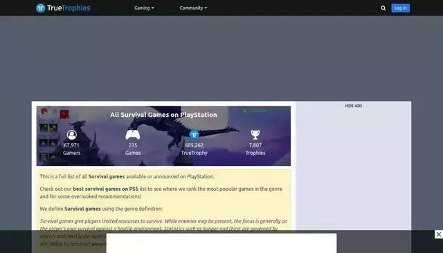 truetrophies.com homepage screenshot