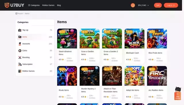 u7buy.com homepage screenshot
