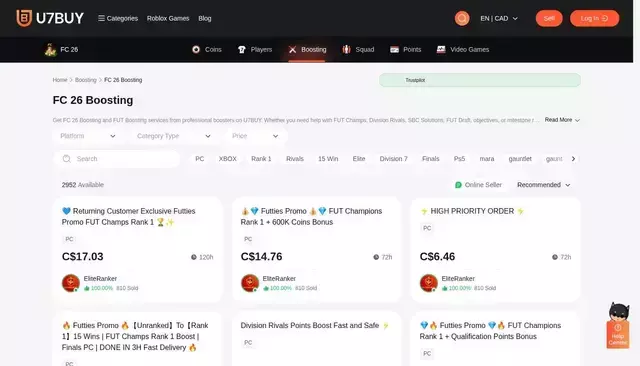 u7buy.com homepage screenshot