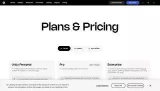 Unity Unity Plans & Pricing: Pro, Personal, Enterprise, Industry | Unity