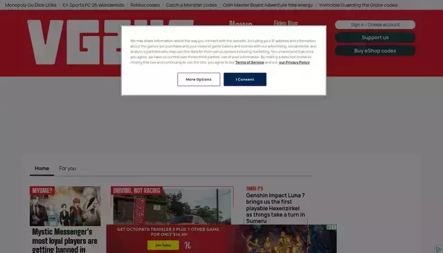 vg247.com homepage screenshot