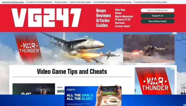 vg247.com homepage screenshot