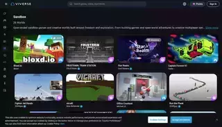 Vi Verse Sandbox Games Online — Play Free in Your Browser | VIVERSE