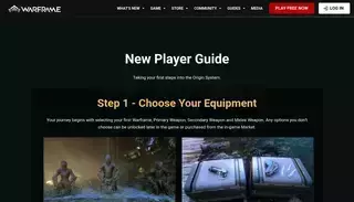 War Frame Warframe: New Player Guide