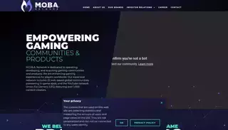 We Are Mob A M.O.B.A. Network – – some of the largest gaming communities in the world.