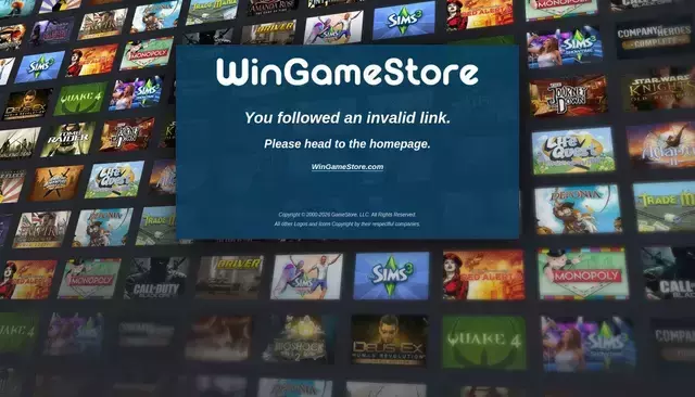 wingamestore.com homepage screenshot