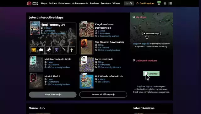 www.gamerguides.com homepage screenshot