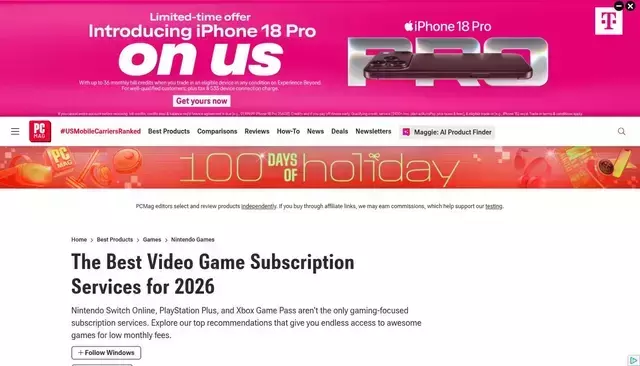 www.pcmag.com homepage screenshot