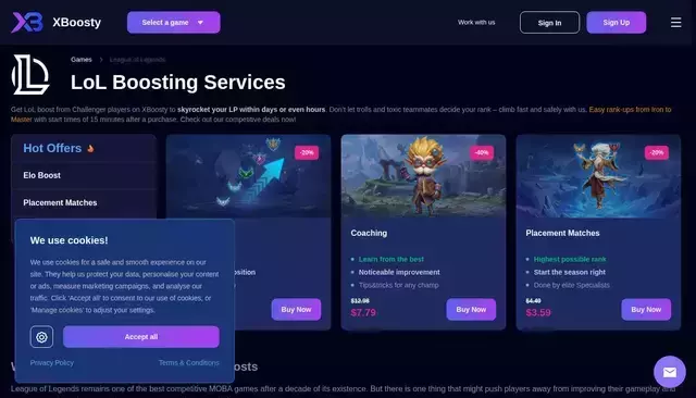 xboosty.com homepage screenshot