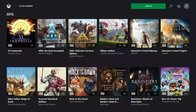 xbox.com homepage screenshot