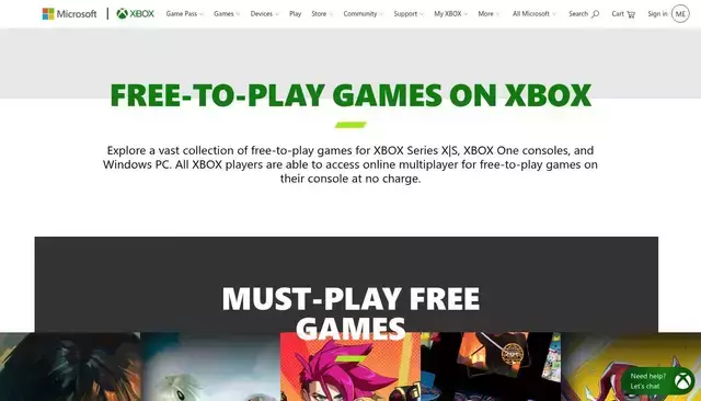xbox.com homepage screenshot